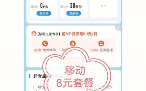 移动电话如何查询话费套餐？